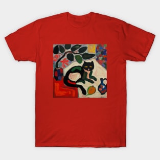 Painting of Cat in Style of Matisse T-Shirt